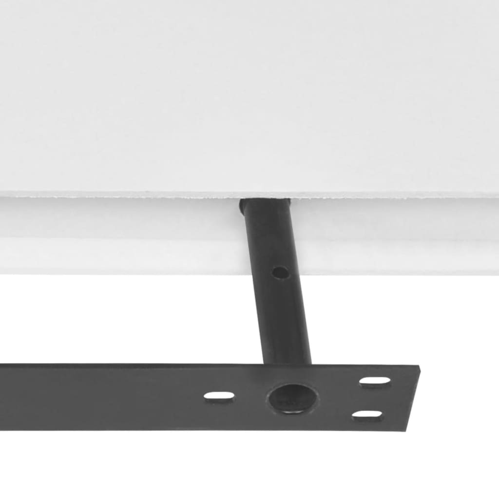 vidaXL Wandplanken MDF zwevend voor boeken/dvd wit 2 st afbeelding
