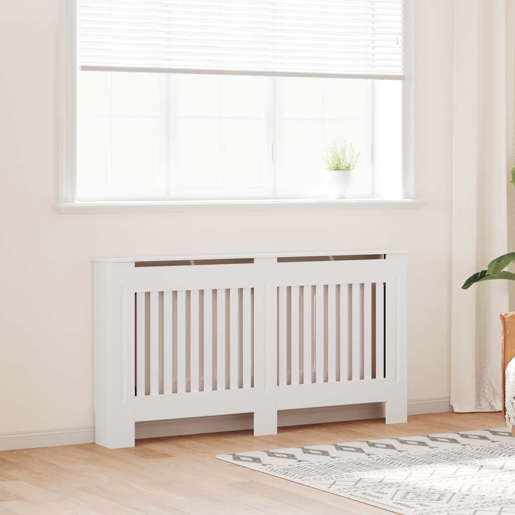 Mască de calorifer, dulap radiator, alb, 152 cm, MDF