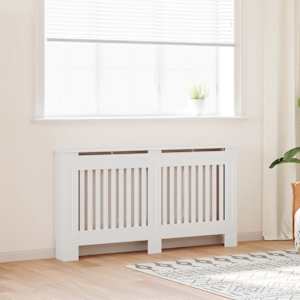 Dekorativen Pokrov/Omarica za Radiator 152 cm MDF Bele Barve