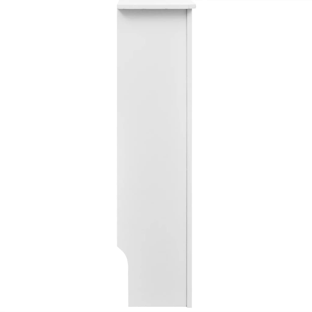 Bílý kryt z MDF na radiátor, 172 cm