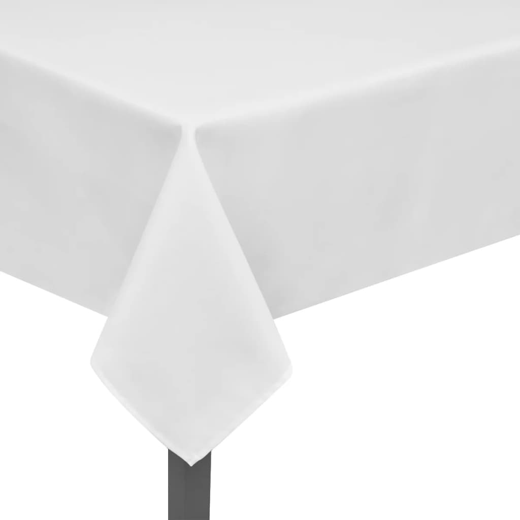 vidaXL Biely obrus, 5ks, 220 x 130 cm