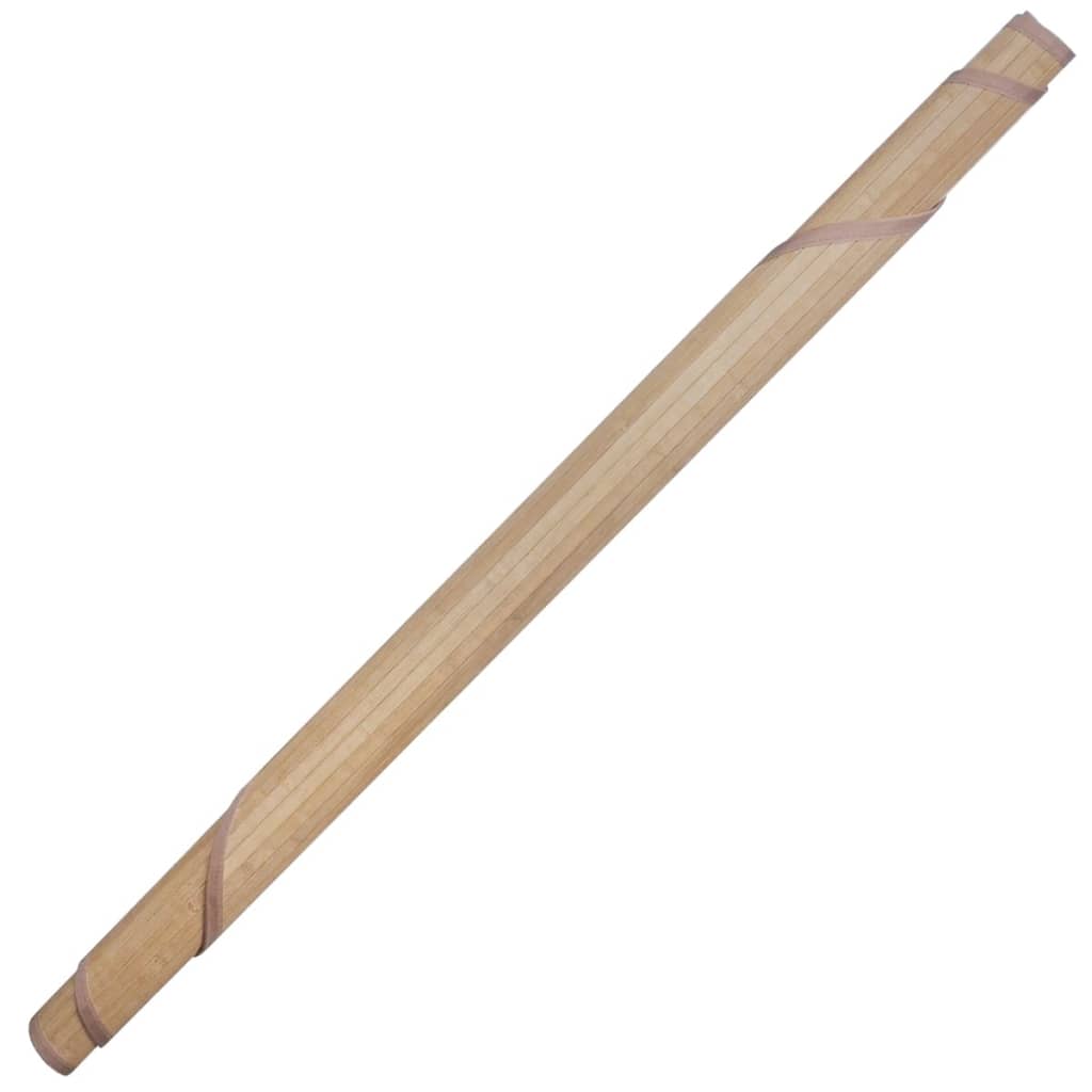 Tappeto rotondo in Bamboo 200 cm Marrone