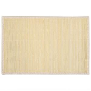 Bambusest lauamatid 6 tk, 30 x 45 cm, naturaalne
