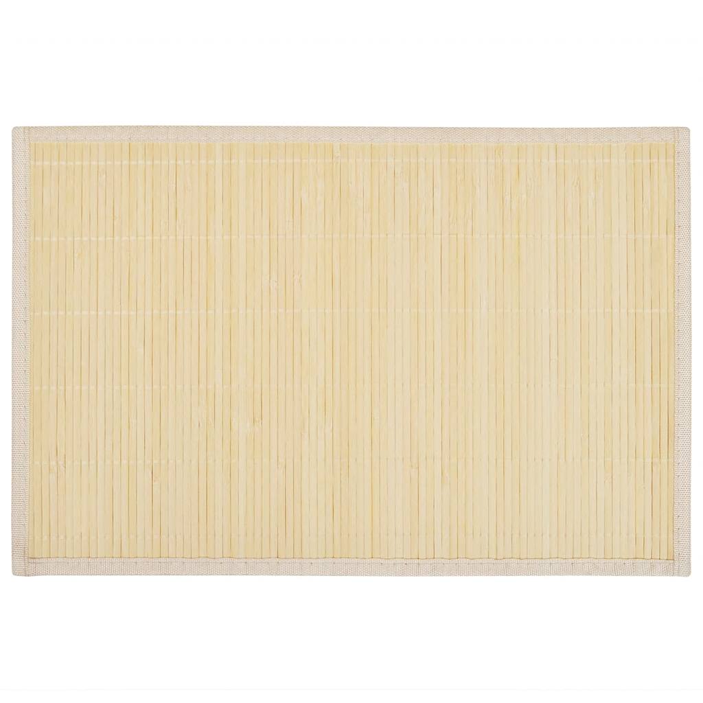 vidaXL 6 ks bambusových prostírání 30 x 45 cm přírodní