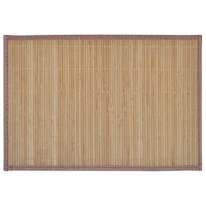 Bambusest lauamatid 6 tk, 30 x 45 cm, pruun