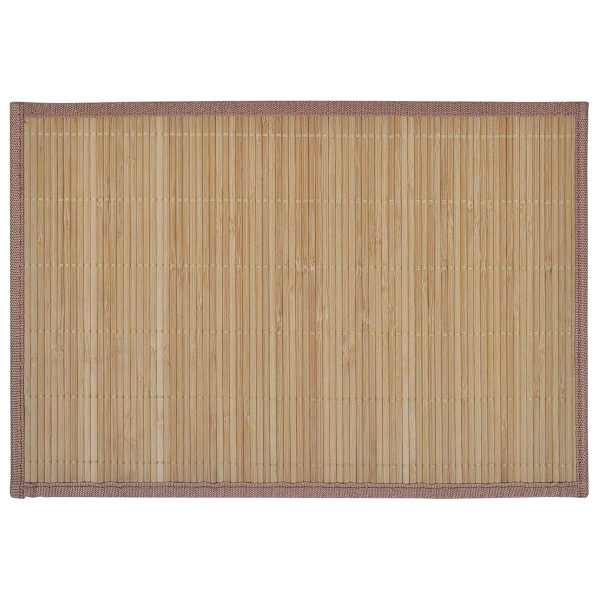 Bambusest lauamatid 6 tk, 30 x 45 cm, pruun