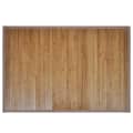 Tapetes casa de banho, bambu 2 pcs 40 x 50 cm castanho