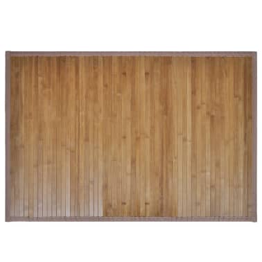 Tapetes casa de banho, bambu 2 pcs 40 x 50 cm castanho[2/5]
