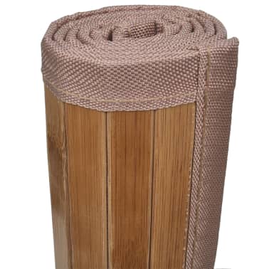 Tapetes casa de banho, bambu 2 pcs 40 x 50 cm castanho[3/5]