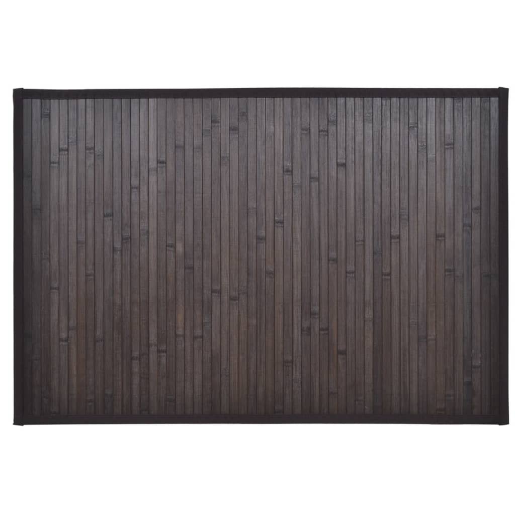 Bambusz fürdőszoba szőnyeg 60 x 90 sötétbarna 