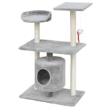 Cat Tree Scratching Post 94.5 cm 1 House Grey