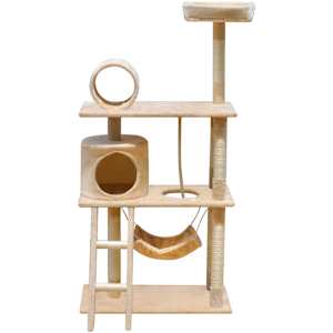 vidaXL Kl&ouml;str&auml;d med 1 hus 140 cm beige