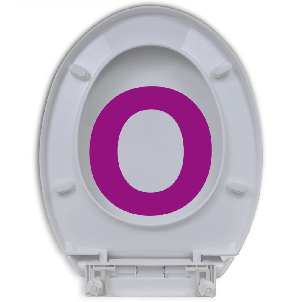 Fehér ovális WC-ülőke lassan csukódó fedéllel 
