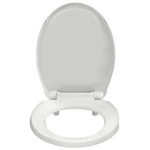 WC sedátko s pomalým sklápěním bílé oválné - obrázek 4