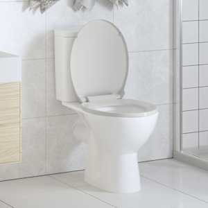 WC sedátko s pomalým sklápěním bílé oválné