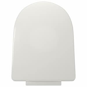 Bílé WC sedátko s pomalým sklápěním čtvercové - obrázek 9
