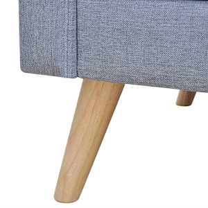 3místná pohovka textil světle šedá - obrázek 6