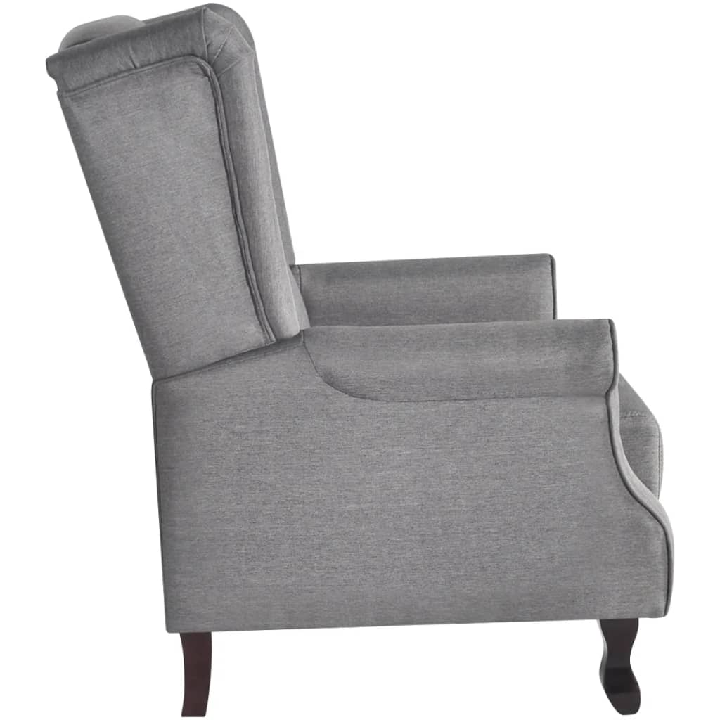 

vidaXL Fauteuil stof grijs