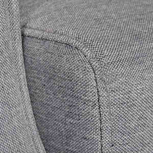 Křeslo šedé textil - obrázek 6