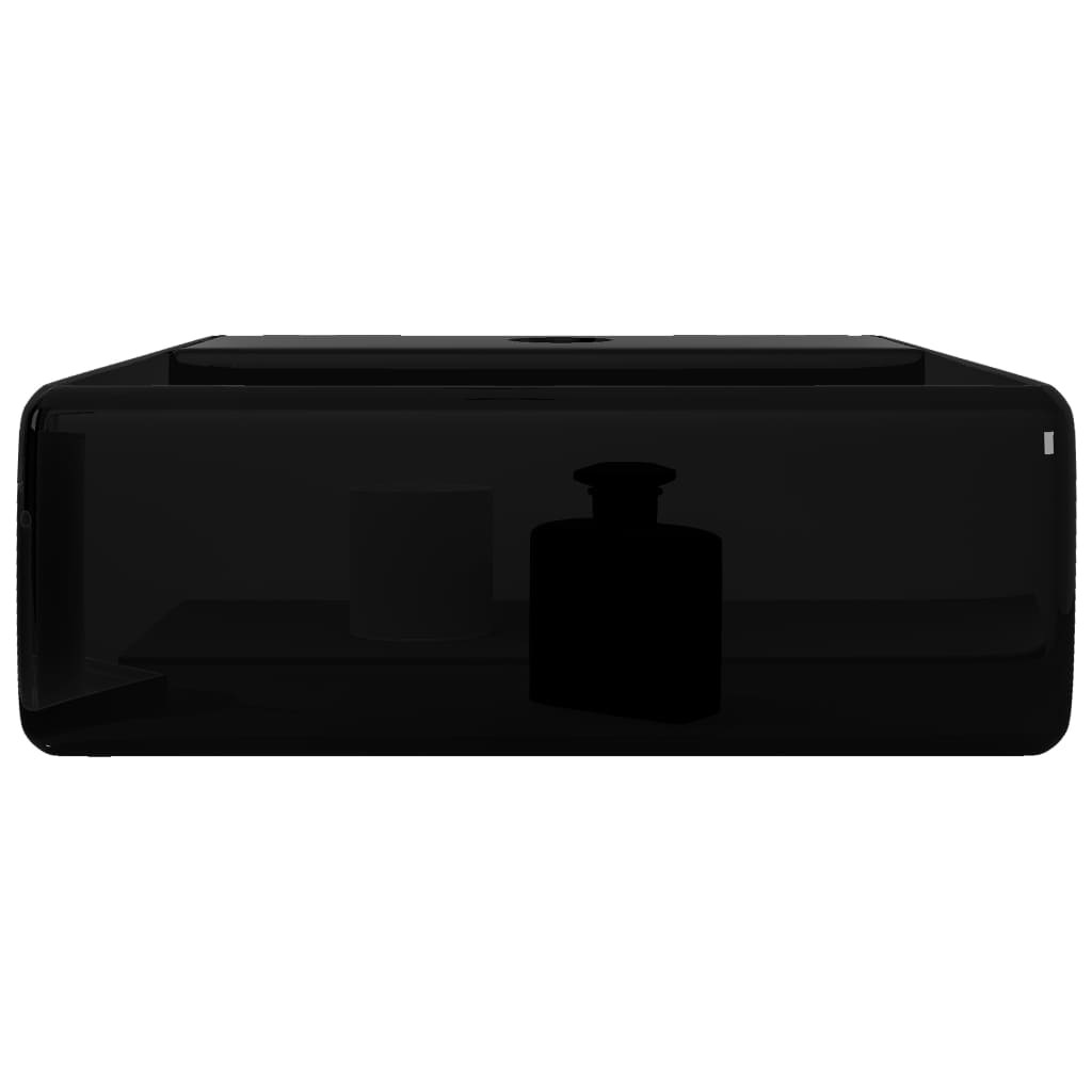 Vasque Rectangulaire à Trou Noir En Céramique Pour Salle De Bain VidaXL 16 width=274