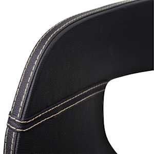 Jedilni stoli 2 kosa črni ukrivljen les in umetno usnje - slika 4