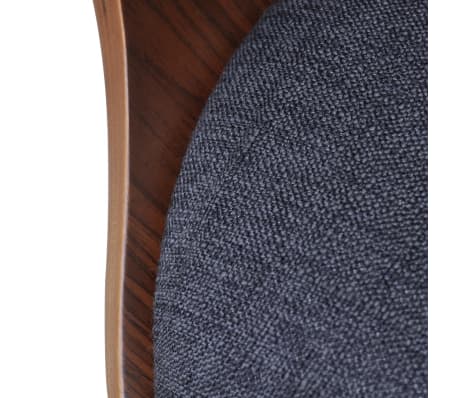 4 pcs Dining Chair Bentwood with Fabric Upholstery | vidaXL.com.au