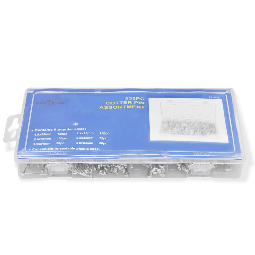 

vidaXL Splitpinset 555 st
