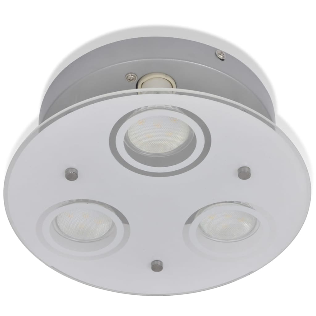 

vidaXL LED plafondlamp rond met 3 peren