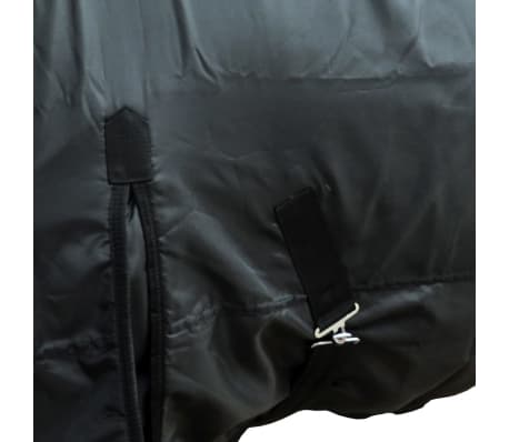 Fleecová dvouvrstvá deka s obřišníky 115 cm černá