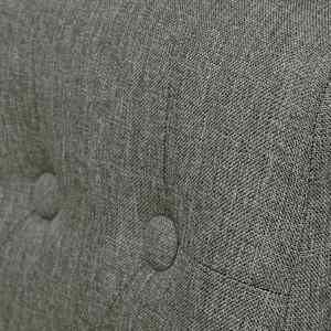 Jídelní židle 2 ks světle šedé textil - obrázek 6