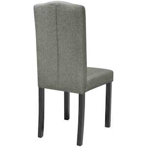 Jídelní židle 2 ks šedé textil - obrázek 5