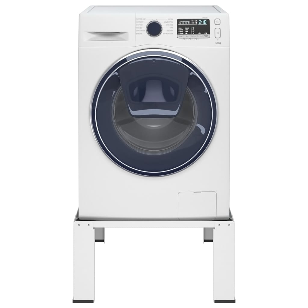 Socle en acier blanc pour réhausser de 30 cm une machine à laver et un  sèche linge