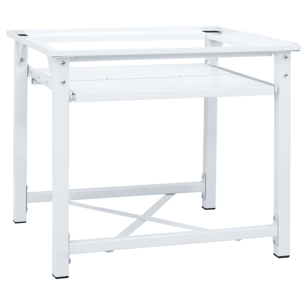 

vidaXL Washing Machine Pedestal with Pull-Out Shelf White