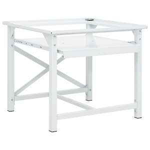 Podstavek za pralni stroj z izvlečno polico bel