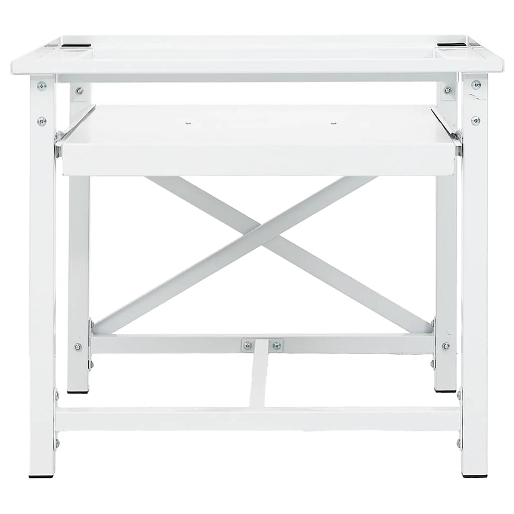 Thumbnail - vidaXL Waschmaschinen-Untergestell mit Ausziehbarer Ablage Weiß