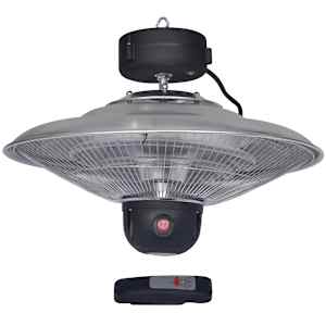 H&auml;ngande infrar&ouml;d el-terrassv&auml;rmare med fj&auml;rrkontroll 1,5 kW