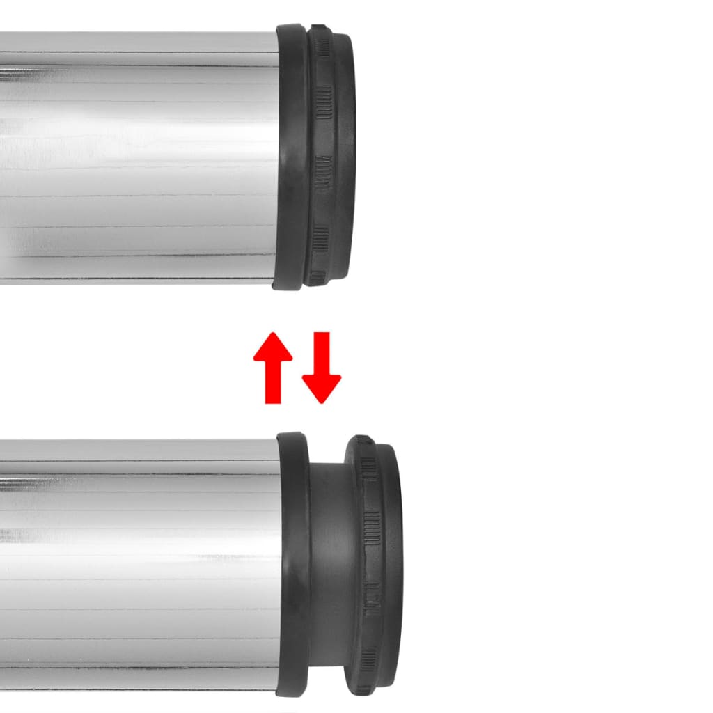 Thumbnail - vidaXL 4x höhenverstellbares Tischbein Tischbeine Chrom 870 mm