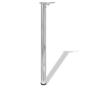 4 výškově nastavitelné stolové nohy chrom 870 mm - obrázek 2