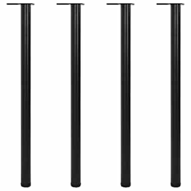 Pernas de mesa ajustáveis ​​em altura, 4 pcs, 1100 mm, preto[1/4]