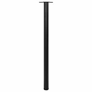4 výškově nastavitelné stolové nohy 1100 mm černé - obrázek 3