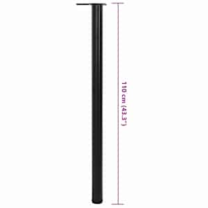 4 výškově nastavitelné stolové nohy 1100 mm černé - obrázek 7