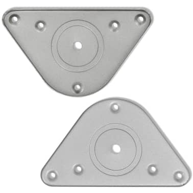 4 pernas de mesa, altura ajustável, cromo 710 mm[4/4]