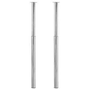 2 teleskoop-lauajalga, kroom, 710-1100 mm