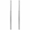 vidaXL 2 teleskoop-lauajalga, roostevaba teras, 710-1100 mm