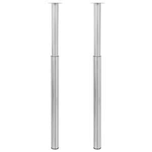 2 teleskoop-lauajalga, roostevaba teras, 710-1100 mm
