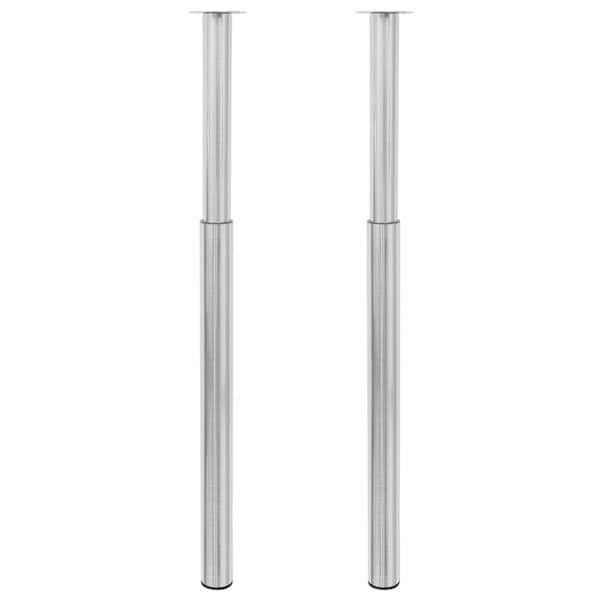 2 teleskoop-lauajalga, roostevaba teras, 710-1100 mm