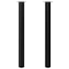 2 teleskoop-lauajalga, must, 710-1100 mm