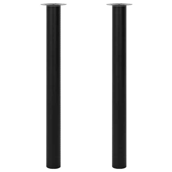 2 teleskoop-lauajalga, must, 710-1100 mm