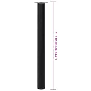 2 teleskopické stolové nohy černé 710 mm - 1100 mm - obrázek 7