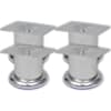 vidaXL &Uuml;mmargused diivanijalad 4 tk, kroom, 60 mm